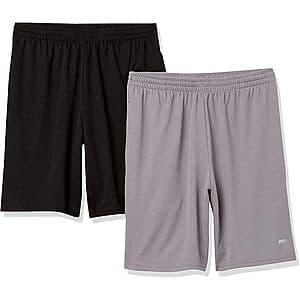 2-Pack Amazon Essentials Men's Performance Tech Loose-Fit Shorts (Various) from $7.95