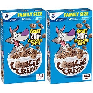 2-Pack 18.3-Oz Cookie Crisp Breakfast Cereal $6.75 w/ Subscribe & Save