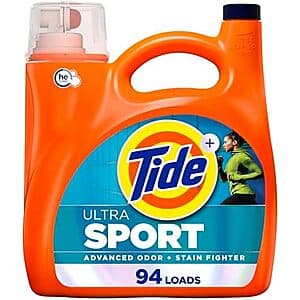 132-Oz Tide Ultra Sport Liquid Laundry Detergent (94 Loads) 4 for $32.15 w/ Subscribe & Save + Free S&H
