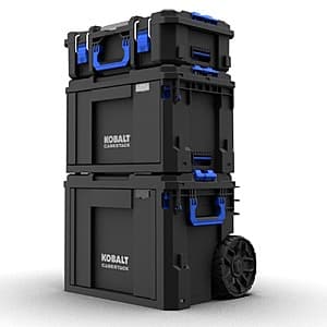 3-Pc Kobalt CASESTACK Modular Tool Box Tower Set $149 + Free S&H