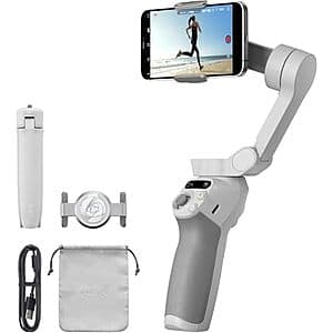 DJI Osmo Mobile SE Gimbal 3-Axis Stabilizer w/ Built-in Tripod $55 + Free S&H