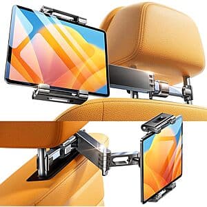 LISEN Backseat Tablet Holder for Car Headrest $9