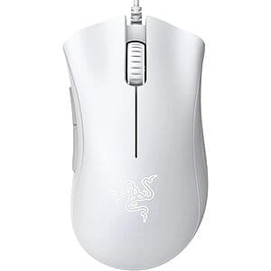 Razer DeathAdder Essential 6400 DPI Gaming Mouse (Mercury White) $13.80