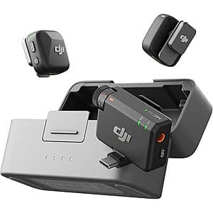 DJI Mic Mini Wireless Lavalier Microphone w/ 2x TX + 1x RX + Charging Case $79 + Free Shipping