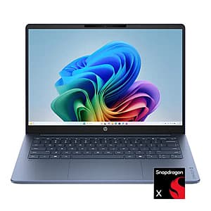 HP OmniBook 3 Touchscreen Laptop: Snapdragon X, 14" Touch, 16GB RAM, 512GB SSD $550 + Free S&H
