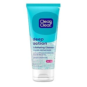 7-Oz. Clean & Clear Deep Action Exfoliating Facial Scrub $3.60 w/ S&S