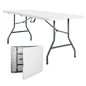 Select Locations: 6-ft Peakform Fold-In-Half Outdoor Table $30 + Free Pickup