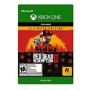 Red Dead Redemption 2: Ultimate Edition (Xbox One Digital Code) $20 or Less