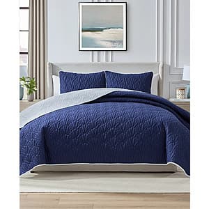 3-Pc Seventh Studio Seashell Reversible Quilt Set (King, 2 Colors) $20.95 + Free Pickup