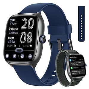 1.75" Woneligo AMOLED Smart Fitness Watch w/ 3 Bands $22 + Free S&H