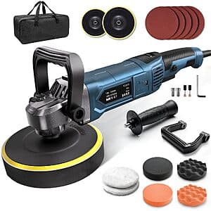OFISPEED 1600W 6" / 7" Rotary Car Buffer Polisher Set $33.60 + Free S&H