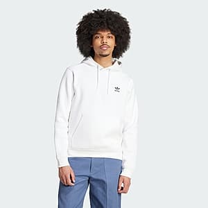 adidas Men's Trefoil Essentials Hoodie (White) $16.40 + Free Shipping